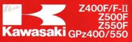 Product picture KAWASAKI GPZ 400 - 500 - 550 SERVICE MANUAL 1983 - 1985