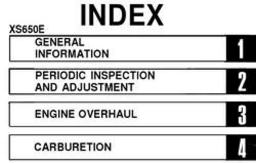 Product picture YAMAHA XS 650 SERVICE Repair MANUAL Download