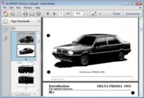 Product picture Lancia Delta - Prisma 4WD Service Workshop Repair Manual