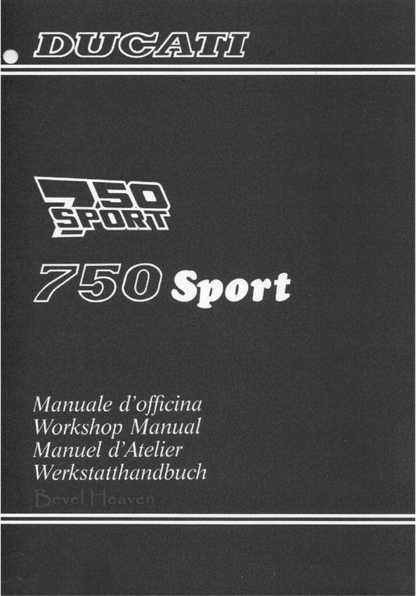 Product picture DUCATI PANTAH 750 SPORT service workshop manual download