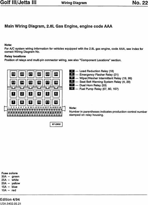 Product picture Golf 3 - Jetta 3 Wiring Diagram Service Manual Download