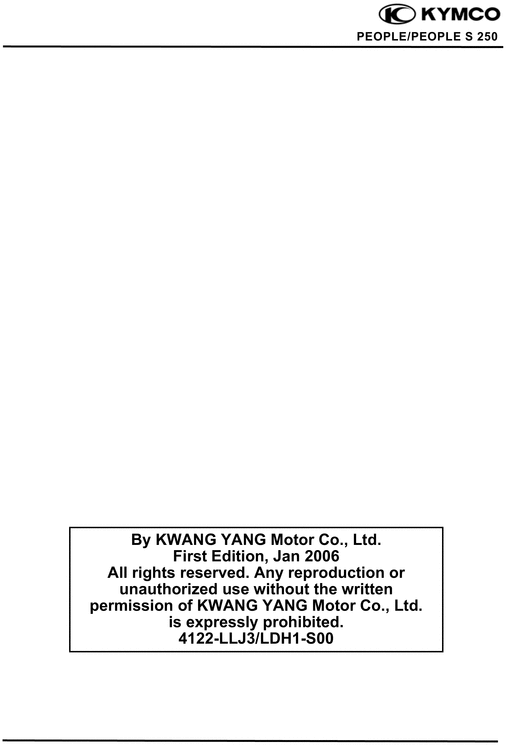 Product picture Kymco People/People S250 Full Repair Manual Download