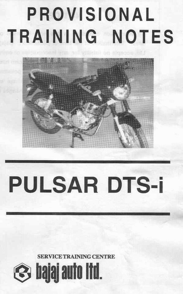 Product picture PULSAR DTS-i Workshop Manual Download