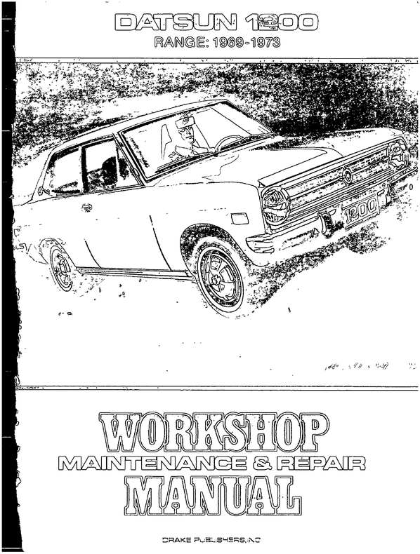Product picture 1969-1973 Datsun 1200 Workshop Repair Manual Download