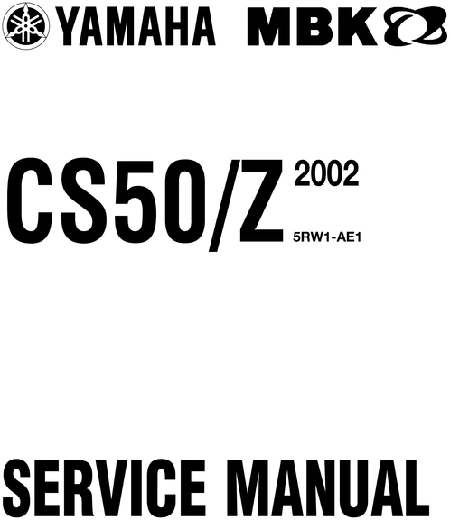 Product picture 2002 Yamaha Jog CS50 Motorcycle Service Repair Manual