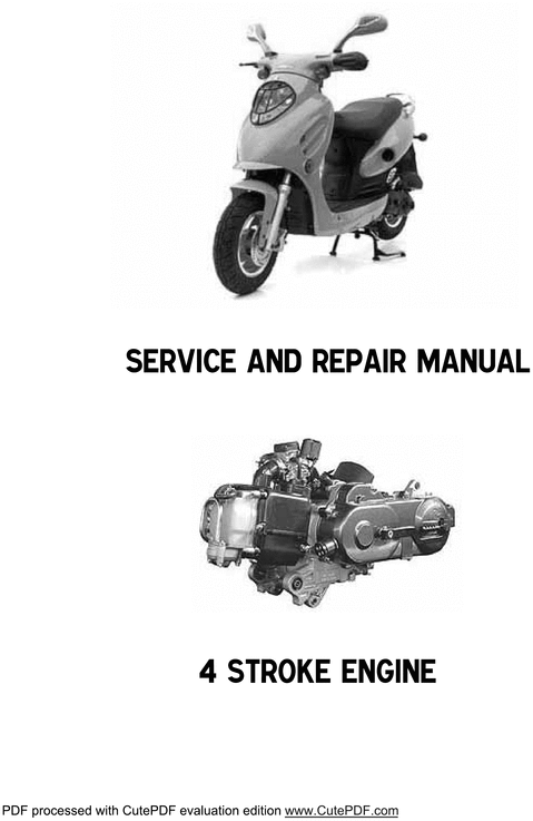 Product picture GY6 4 Stroke Engine Service Repair Manual Download