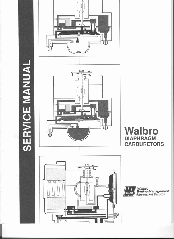 Product picture Walbro DIAPHRAGM CARBURETORS Service Manual Download